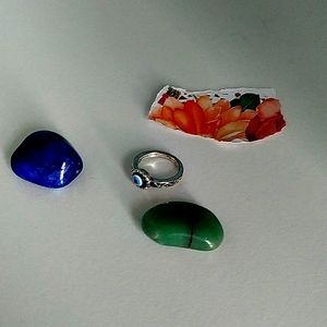 Size 5 evil eye ring